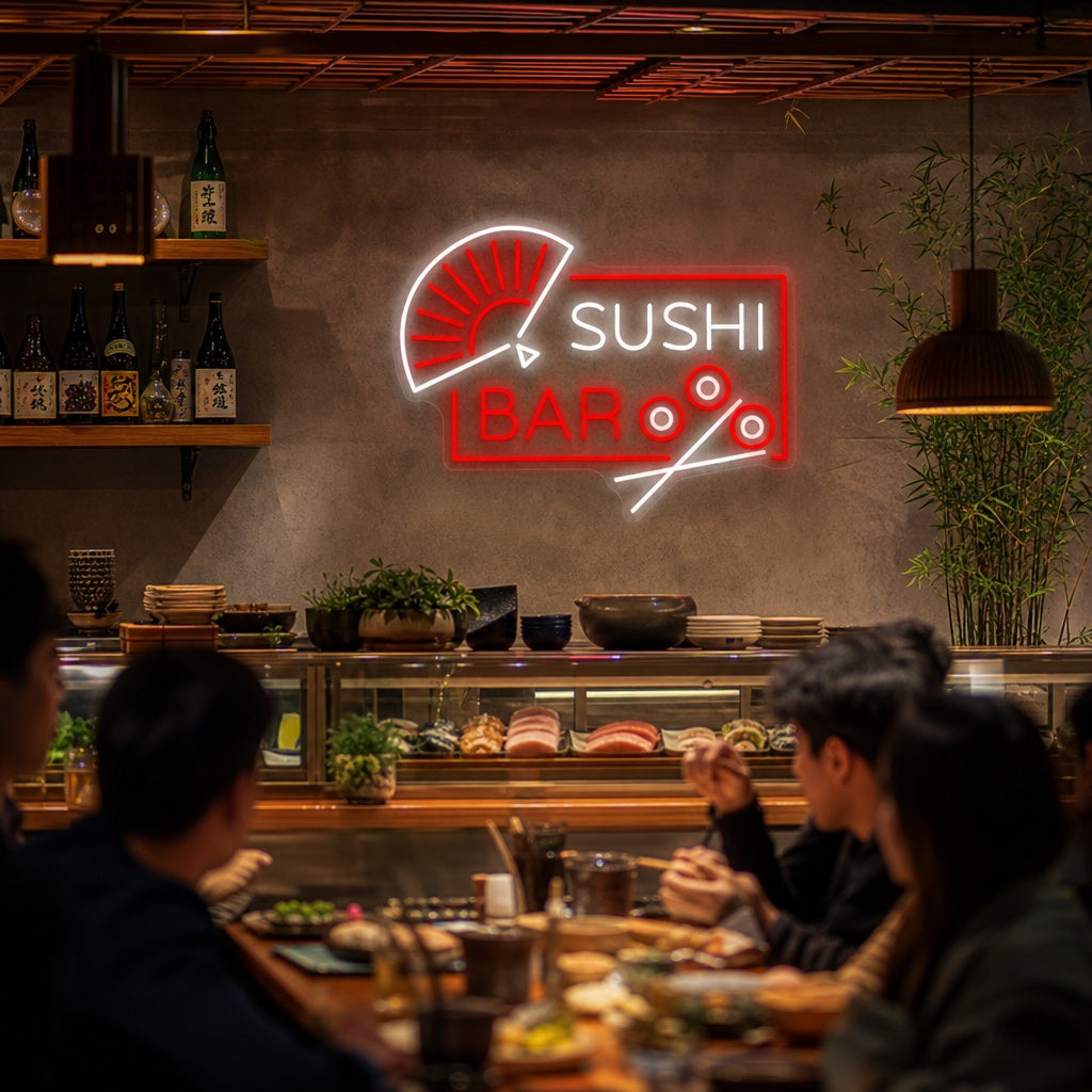 Sushi Bar Neonbord, Japanse Restaurant Decor