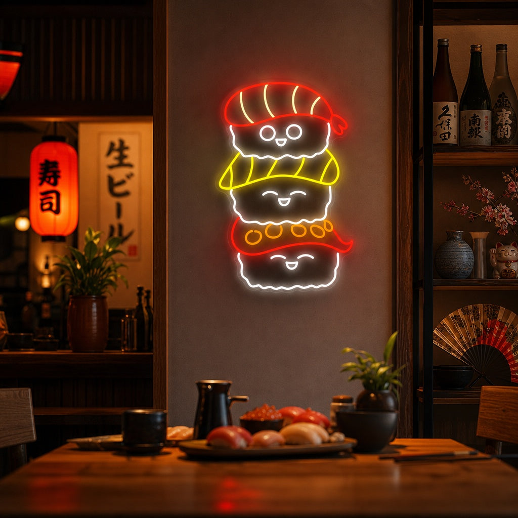 Sushi Neonbord, Japanse Restaurant Decor