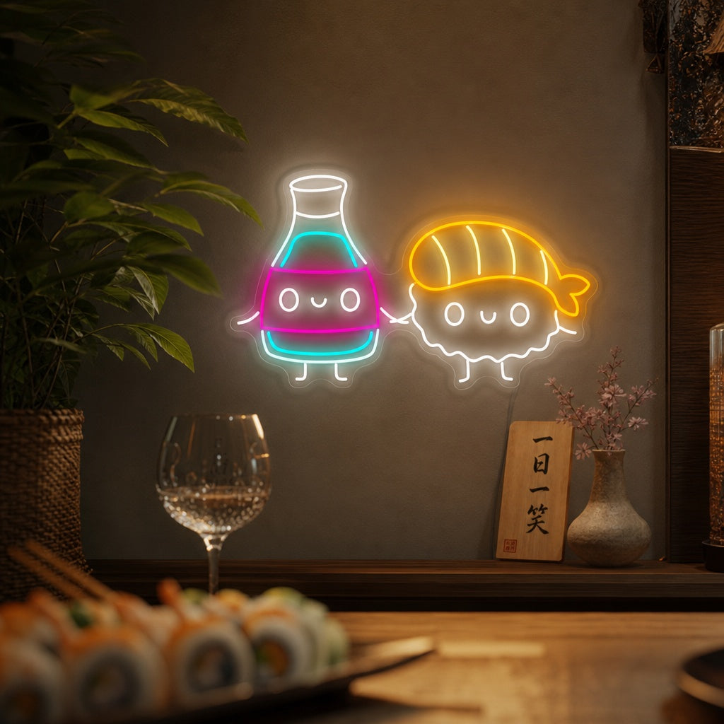 Sushi Neonbord, Japanse Restaurant Decor