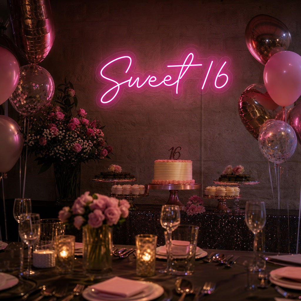 "Sweet 16" Neon Verlichting