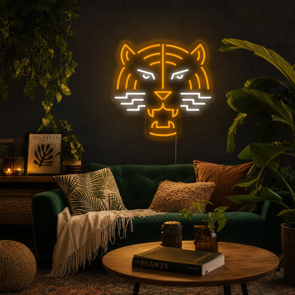 "Tijgerkop" Neon Verlichting