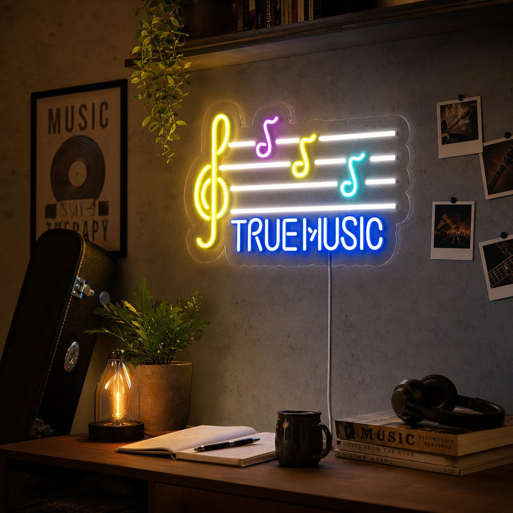 "True Music" Neon Verlichting