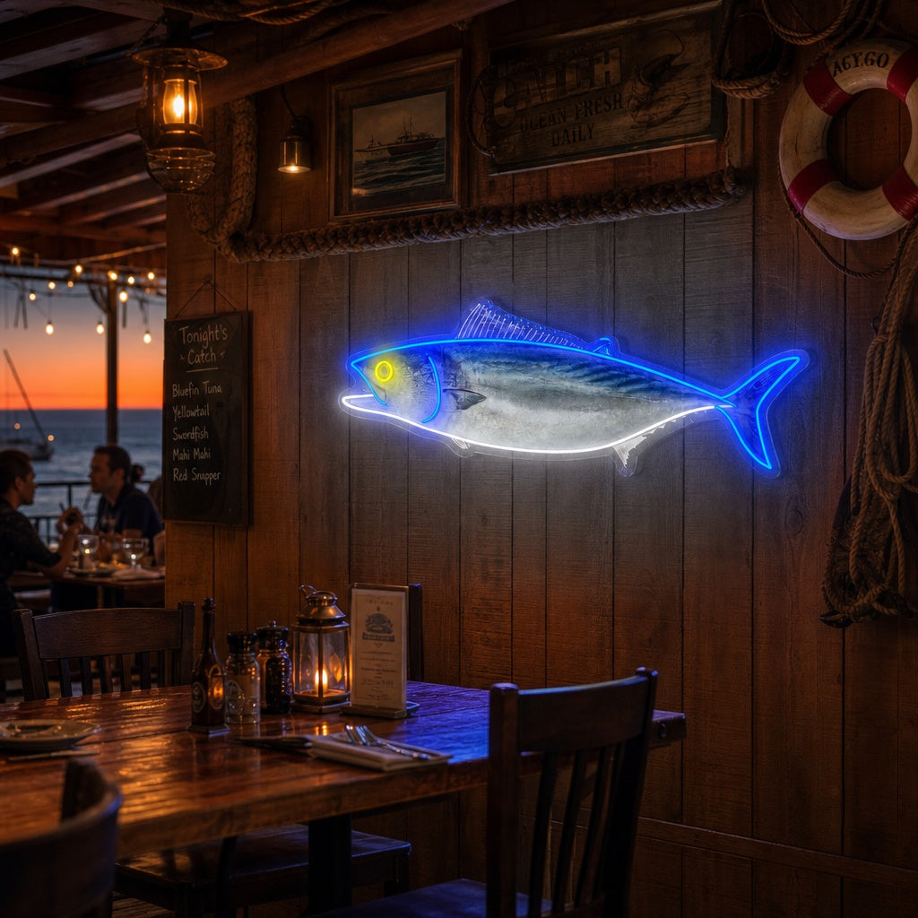 Tonijn Neonbord, Japanse Restaurant Decor