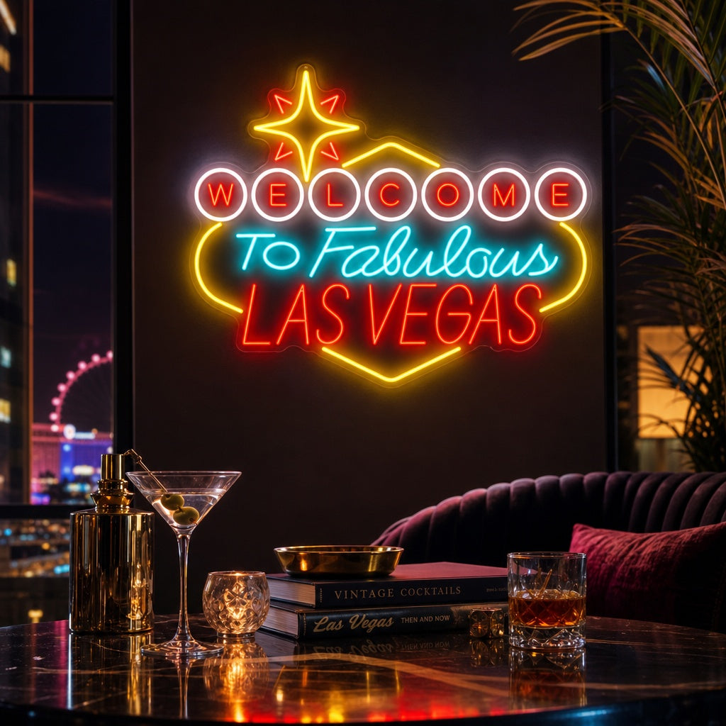 "Welcome To Las Vegas" Neon Verlichting