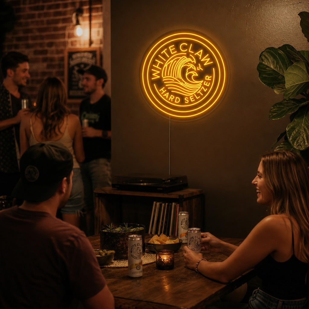 "White Claw Bierbar" Neon Verlichting