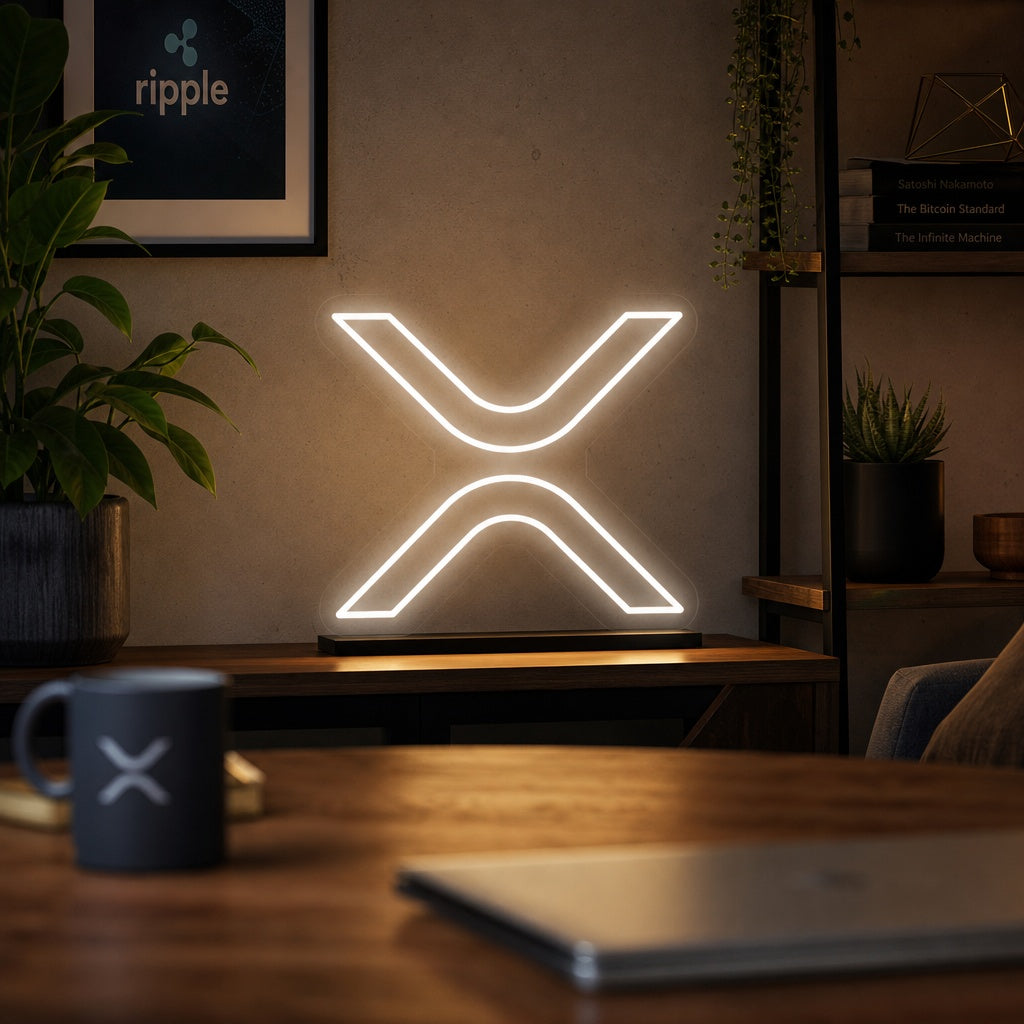 "XRP Ripple Symbool" Neon Verlichting