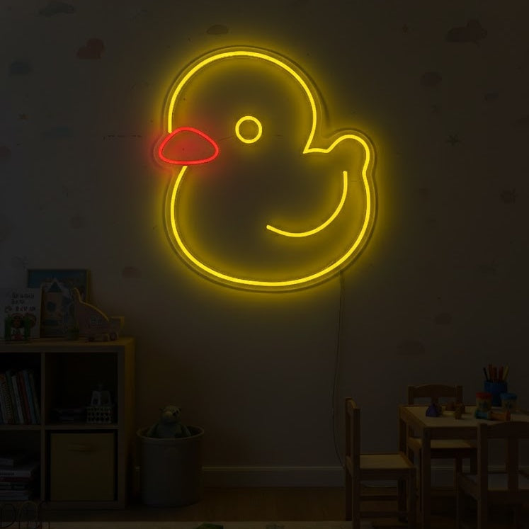 "Gele Eend, Kinderkamer Decor" Neon Verlichting