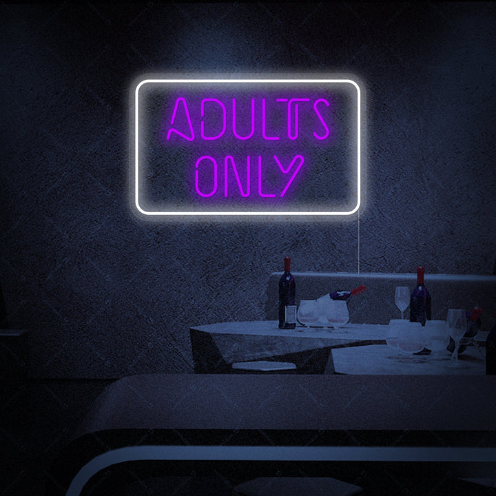 "Adult Only" Neonbord