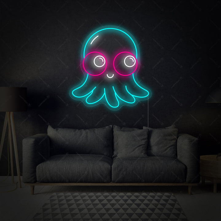 "Baby Octopus" Neonbord