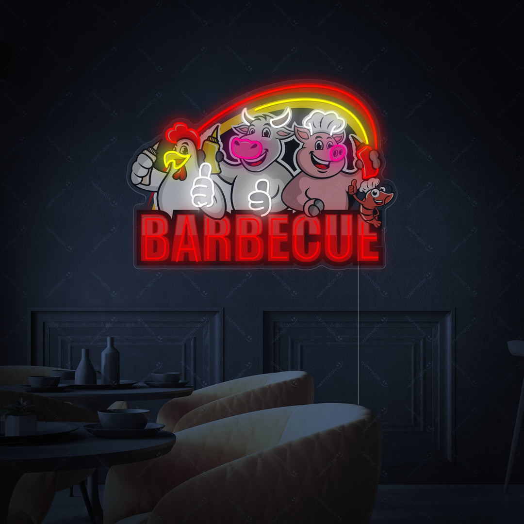 "Barbecue" Neonbord