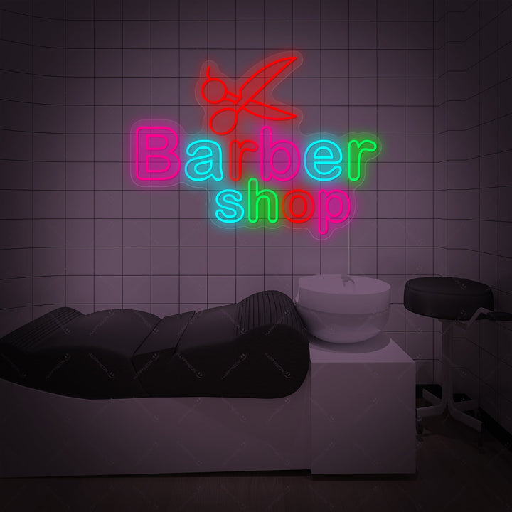 "Barber Shop" Neonbord