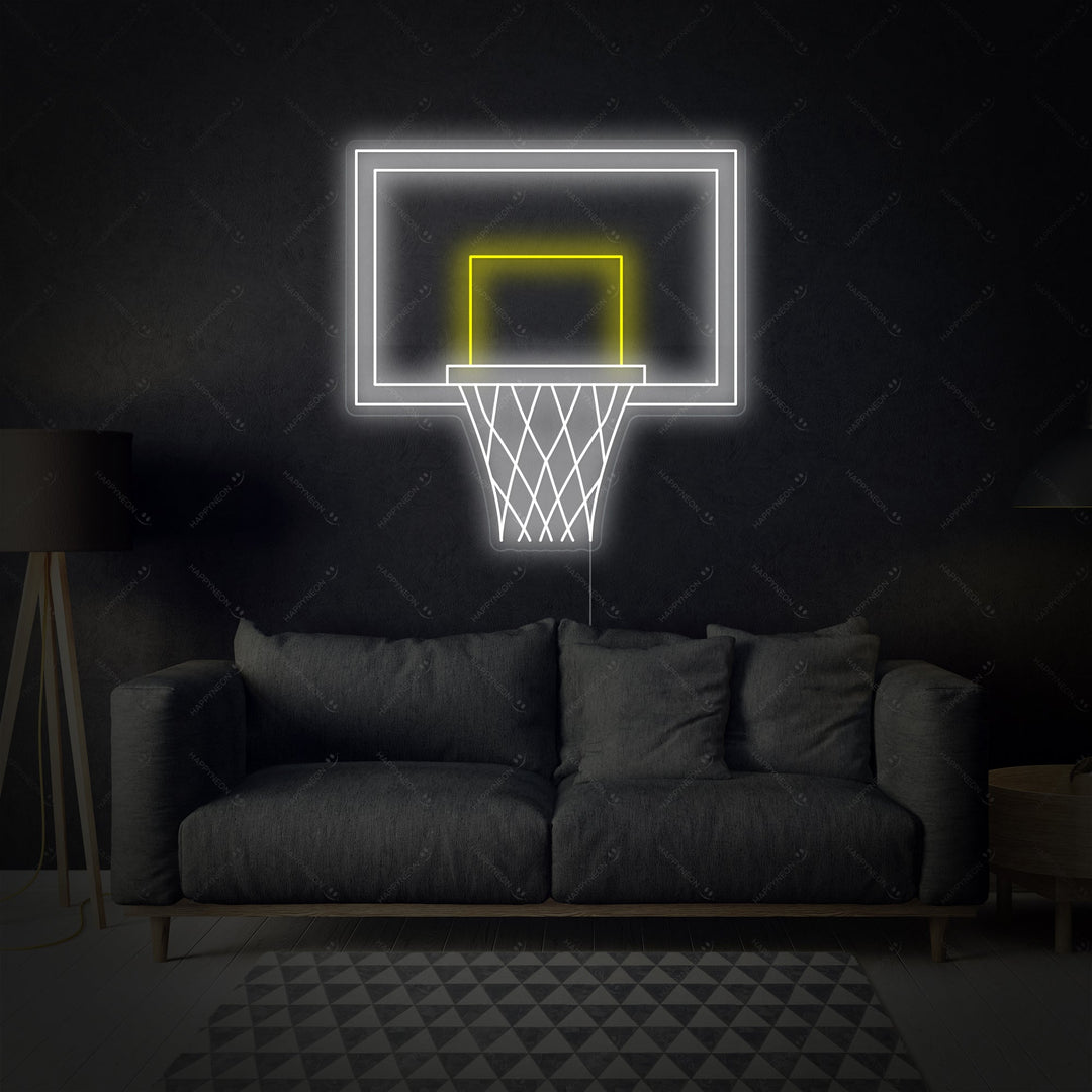 "Basketbal Hoepel" Neonbord