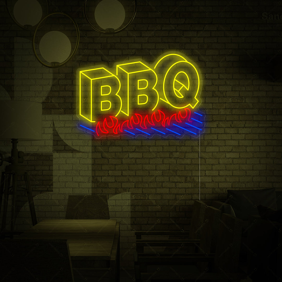 "BBQ Logo" Neonbord