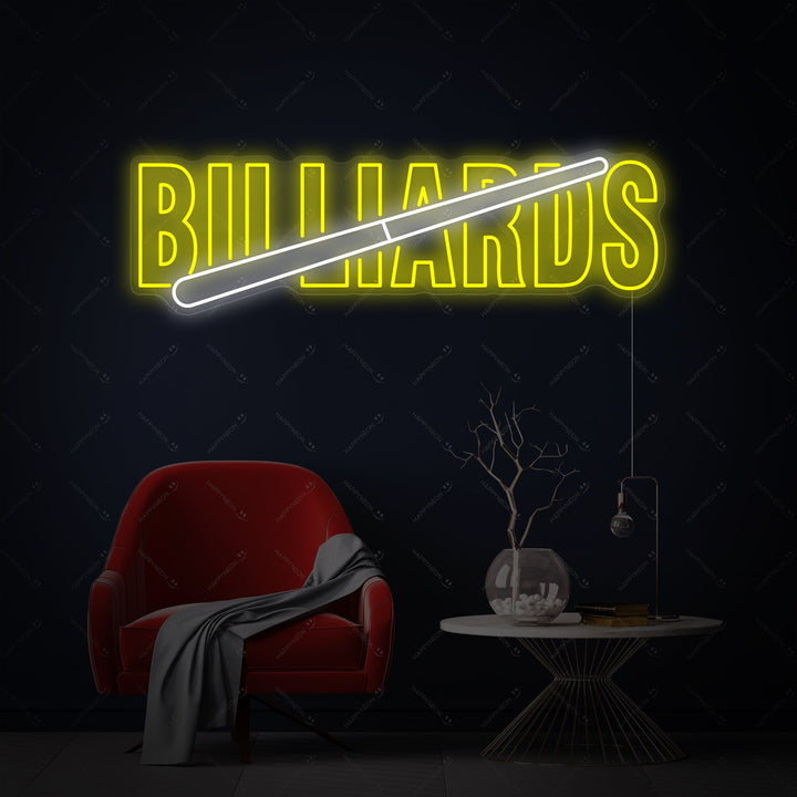 "Billiards" Neonbord