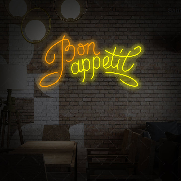 "Bon Appetit" Neonbord