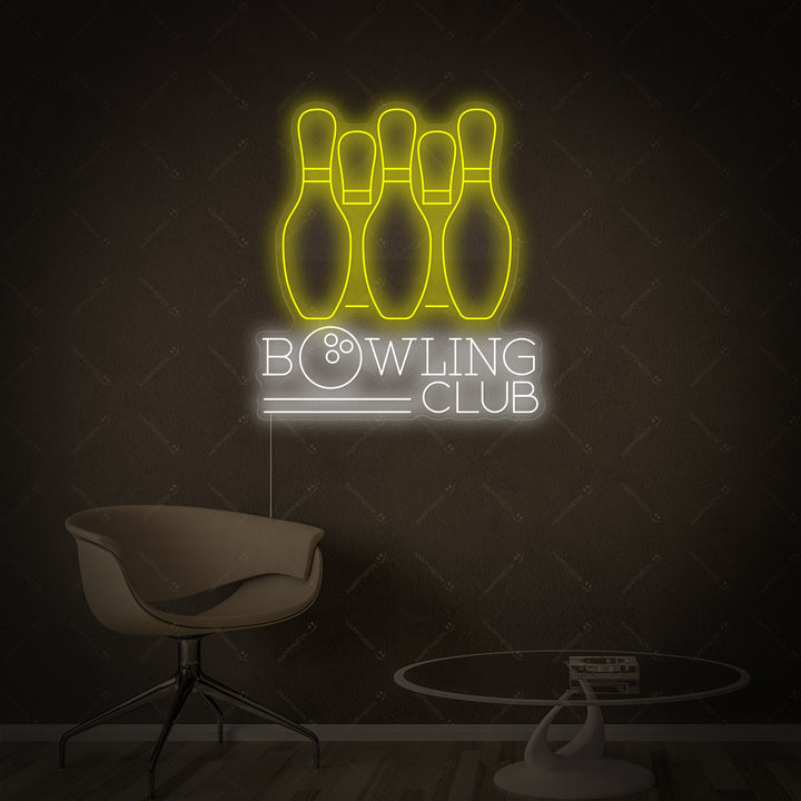 "Bowling Club" Neonbord