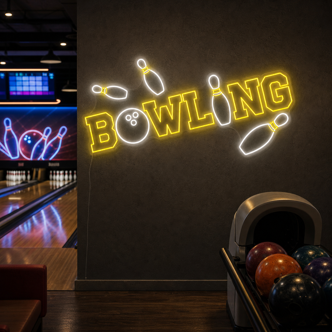 "Bowling" Neonbord