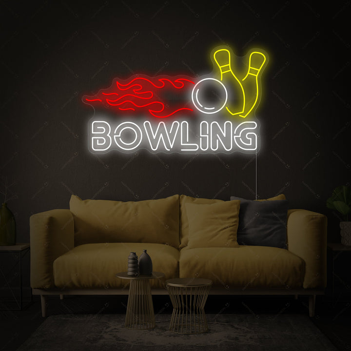 "Bowling" Neonbord