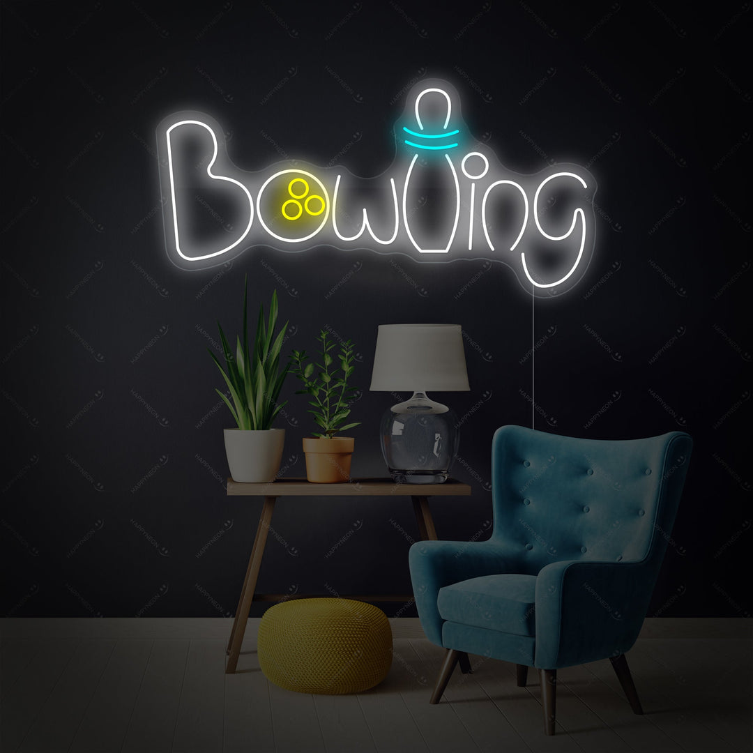 "Bowling" Neonbord