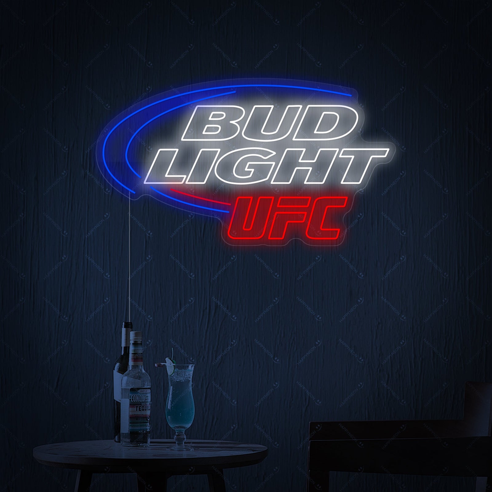 Bud Light UFC merklogo LED neonbord