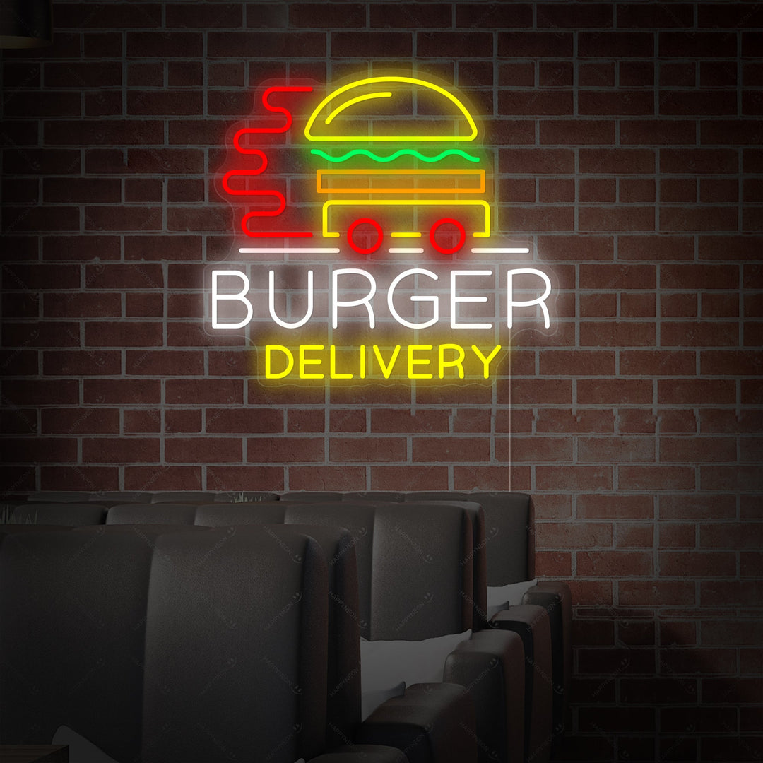 "Burger Delivery" Neonbord