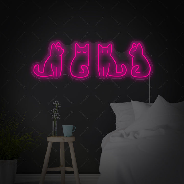 "Katten" Neonbord