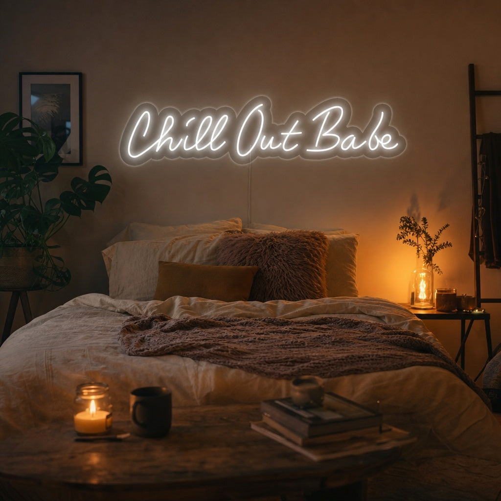 "Chill Out Babe" Neon Verlichting