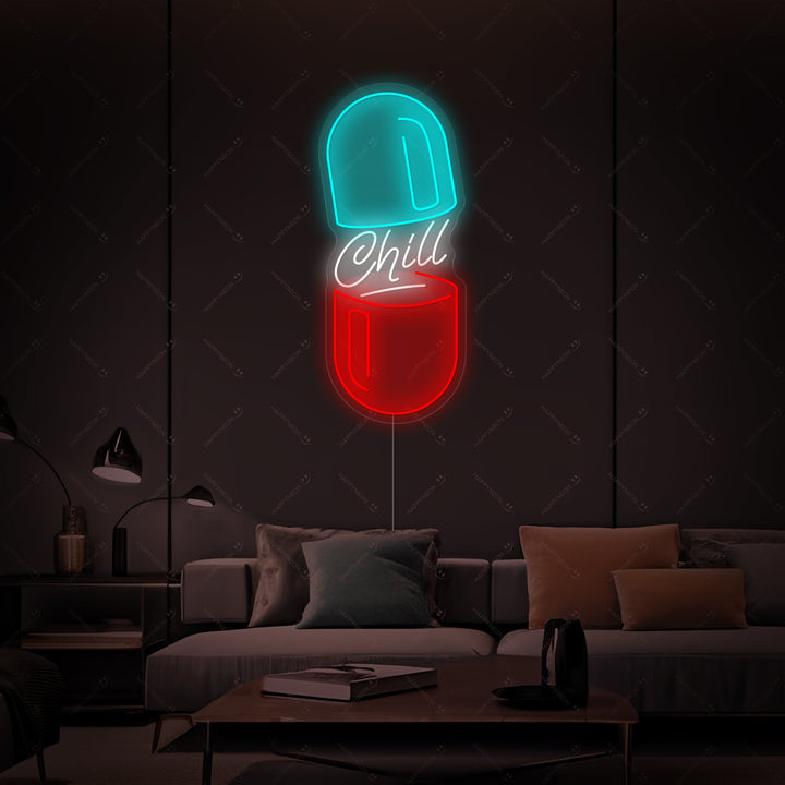 "Chill Pill" Neonbord