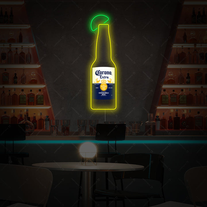 Corona Extra bierfles logo LED neonbord