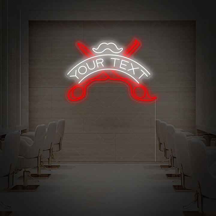 "Aangepaste kapperszaak" Neonbord