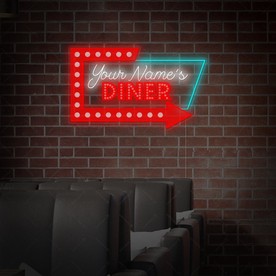 "Aangepaste Diner Logo" Neonbord