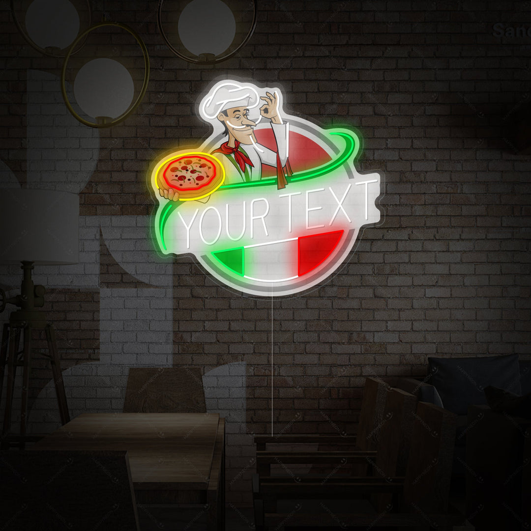 "Aangepast Italiaans Restaurantlogo" Neonbord