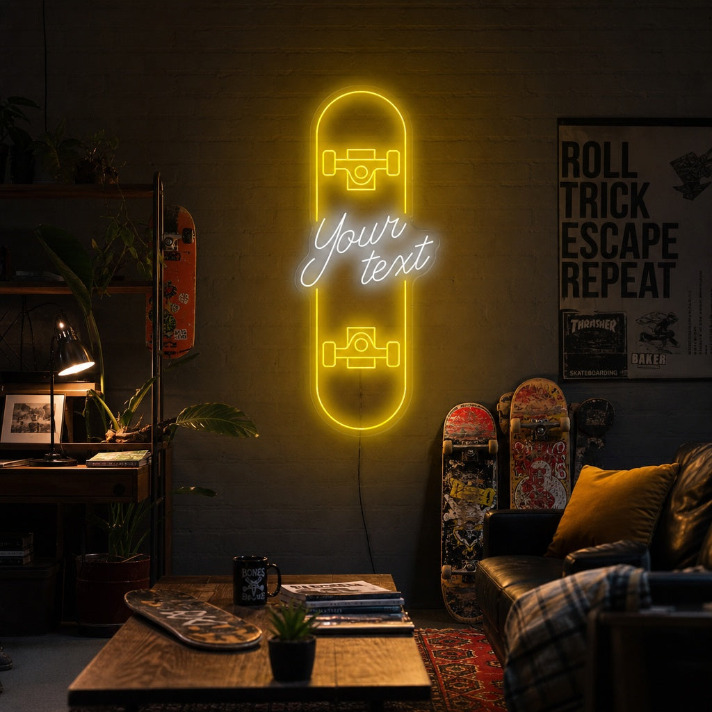 "Aangepast skateboard" Neonbord