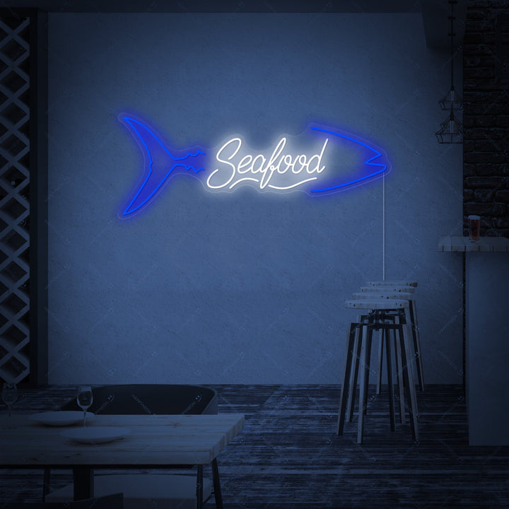 "Seafood" Neonbord