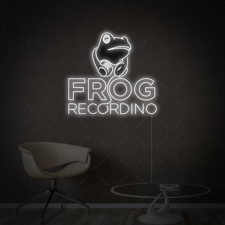 "Frog Recording" Neonbord