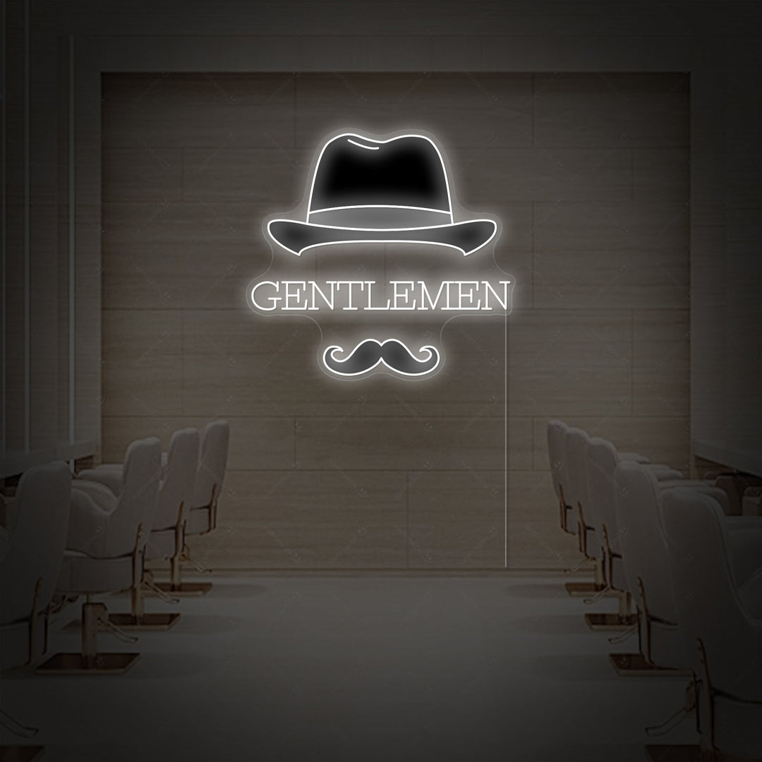 "Gentlemen" Neonbord