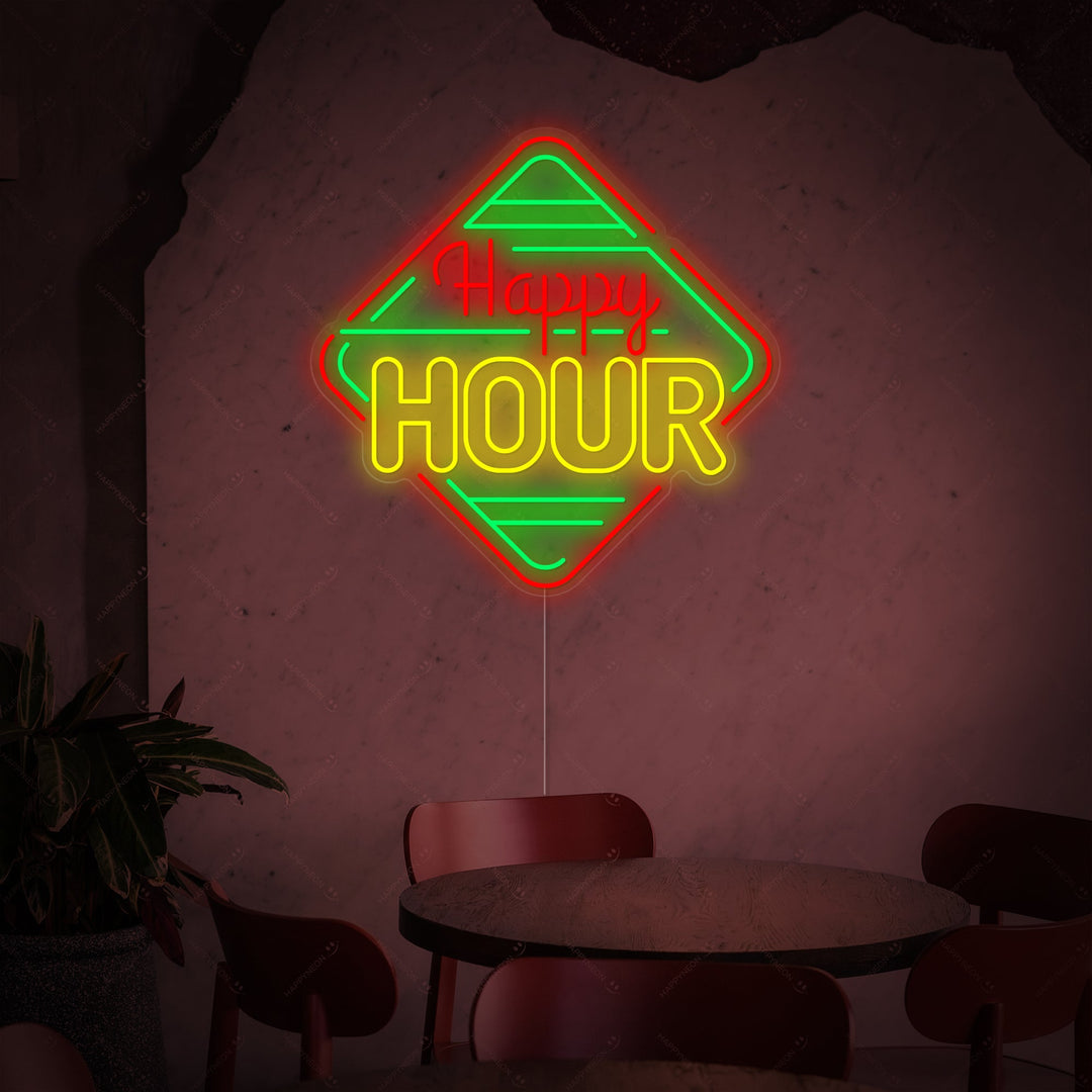 "Happy Hour" Neonbord