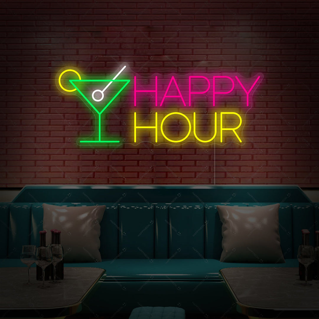 "Happy Hour" Neonbord