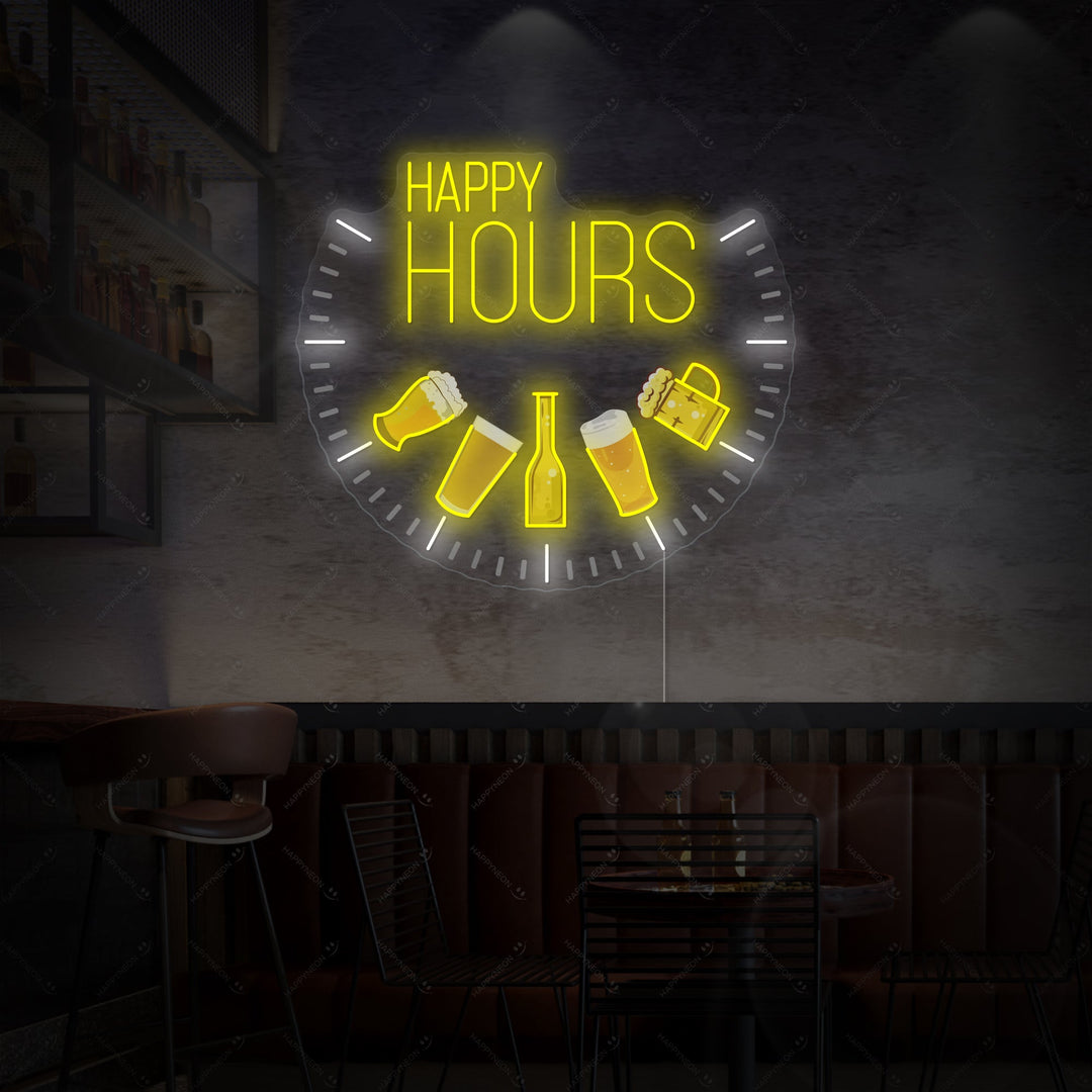 "Happy Hours" Neonbord