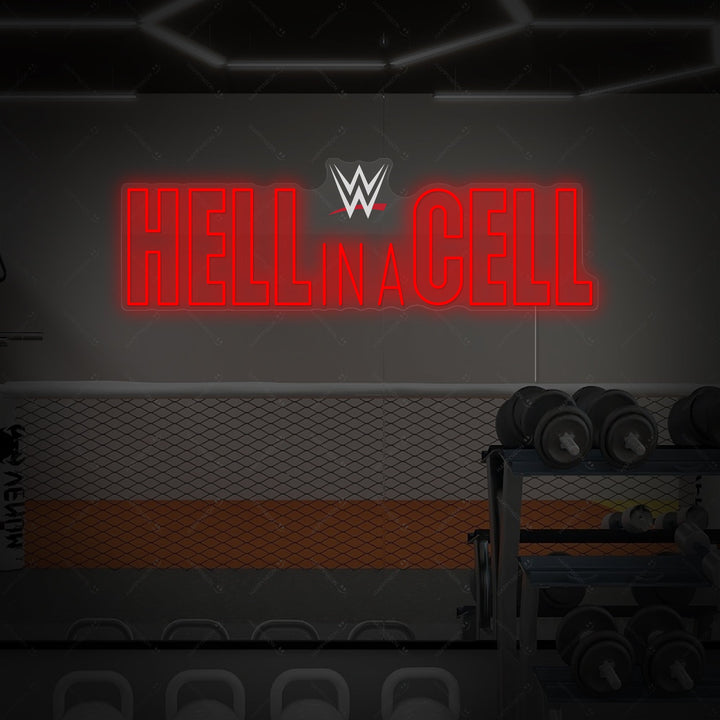 "Hell In A Cell" Neonbord