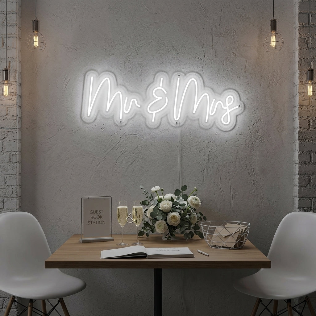 "Mr And Mrs" Neon Verlichting