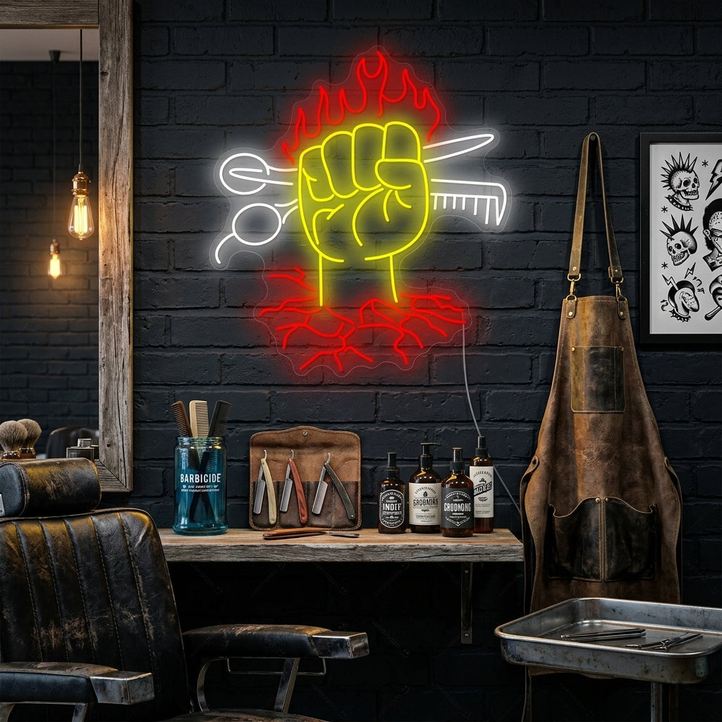 "Haar schoonheidssalon" Neonbord