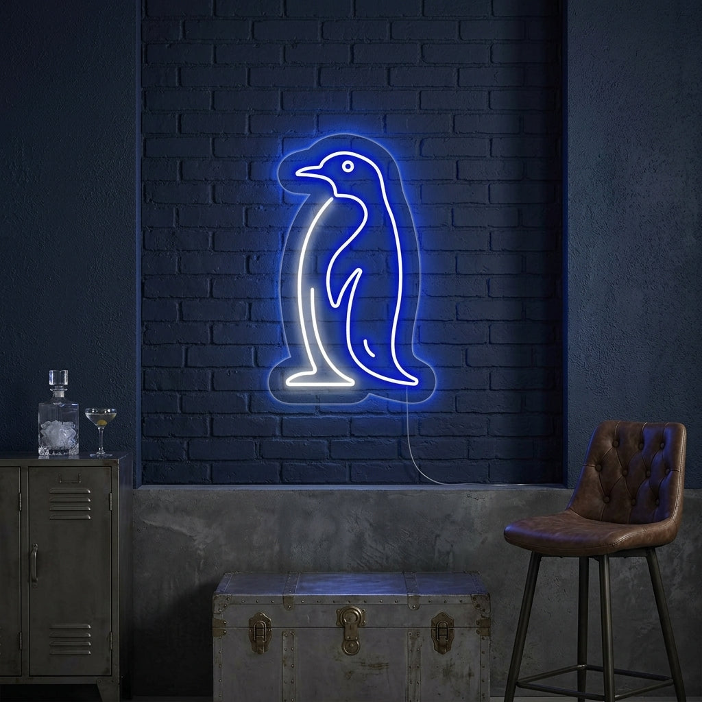 "Antarctische Pinguïn" Neon Verlichting