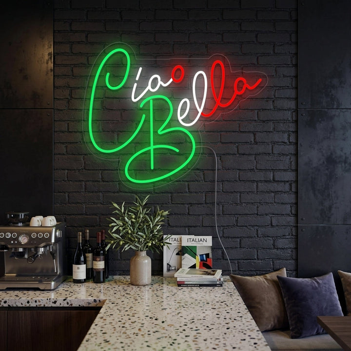 "Ciao Bella Hello Beautiful" Neon Verlichting