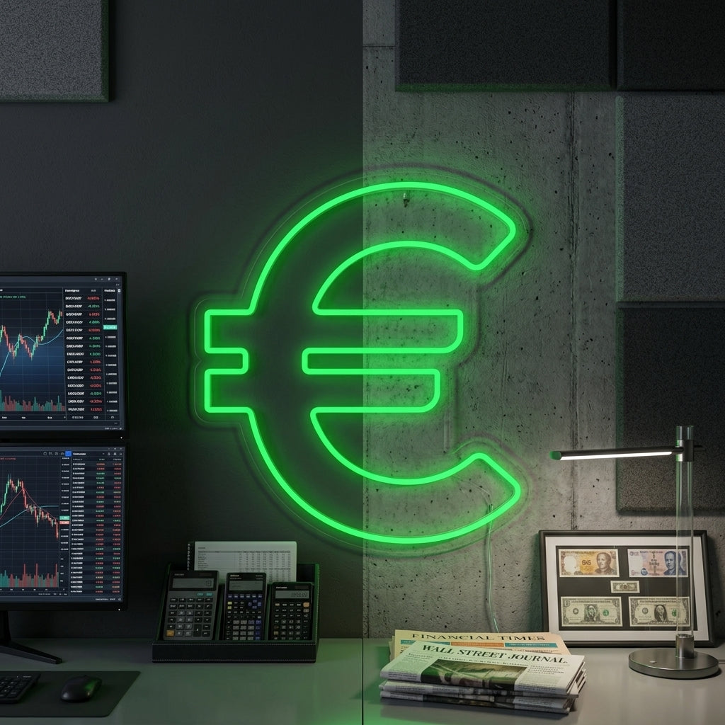 "Euro Symbool" Neon Verlichting
