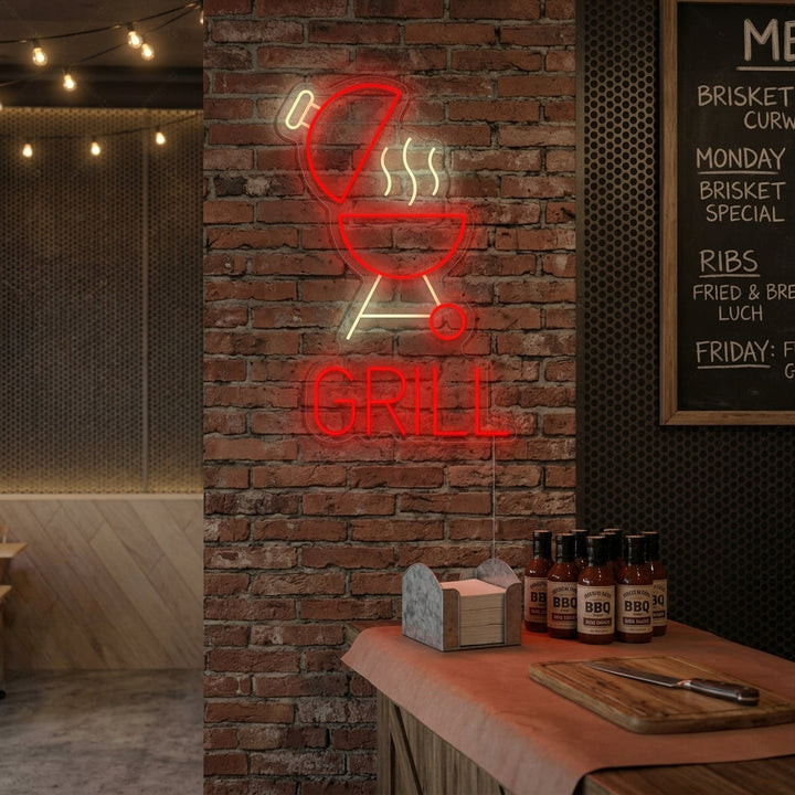"BBQ Grill" Neonbord