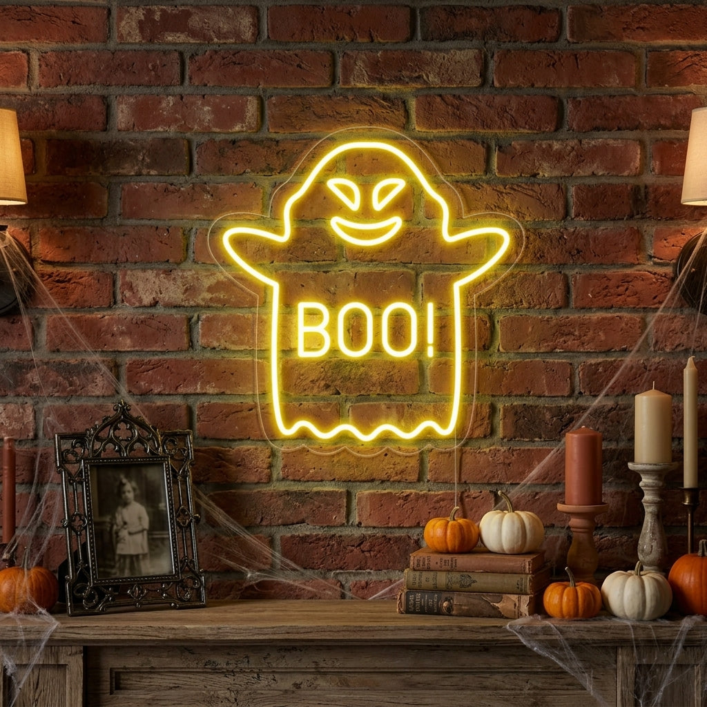 "Boo Geest" Neon Verlichting