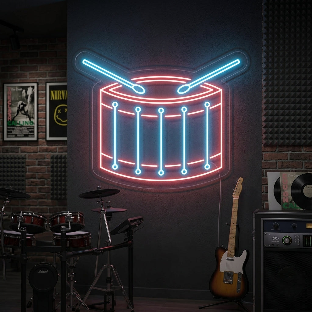 "Drum" Neon Verlichting