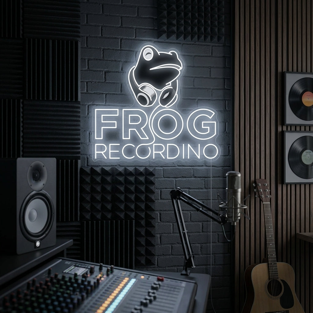 "Frog Recording" Neonbord