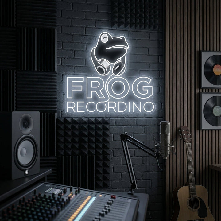 "Frog Recording" Neonbord
